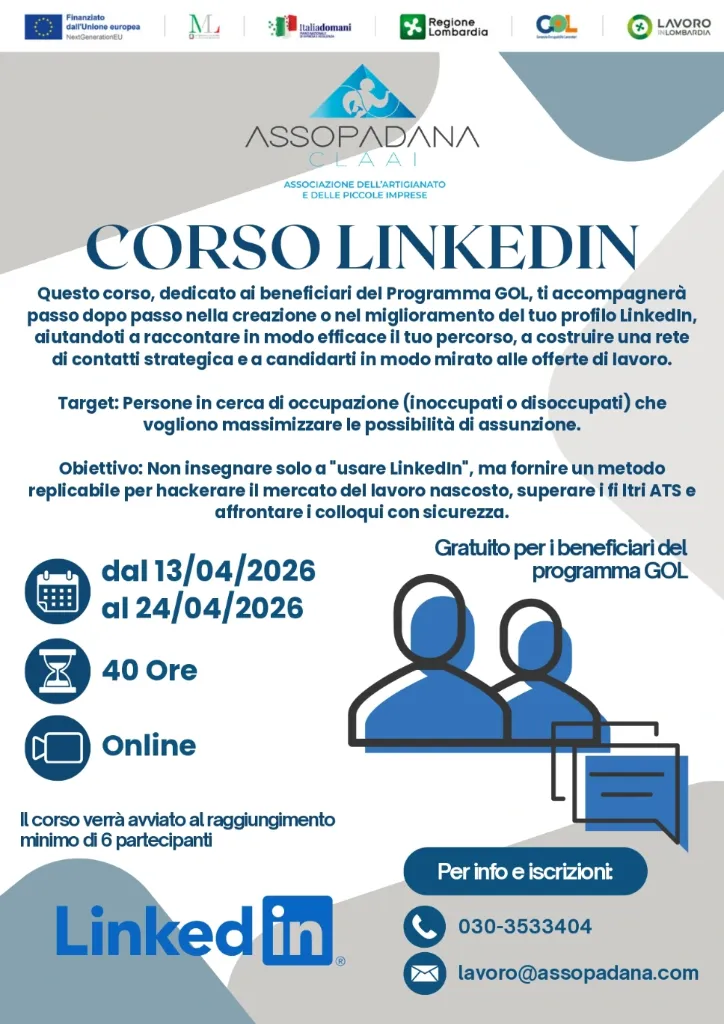 Linkedin per il lavoro - GOL